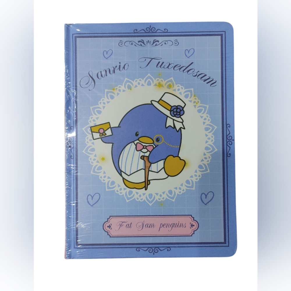 Blue Tuxedosam Hard Cover Notebook/Journal